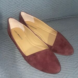 Lucky Brand Women's Burgundy Flats Size 9